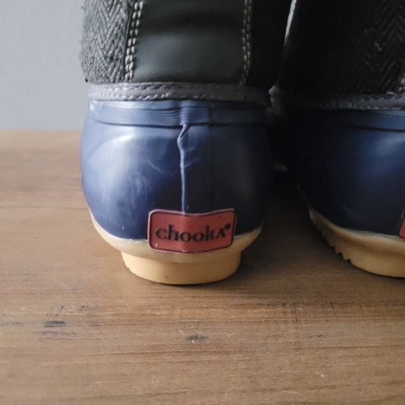 Chooka Eastlake Herringbone Gray Quilted Duck Boots Winter Sz 11 - Picture 8 of 12